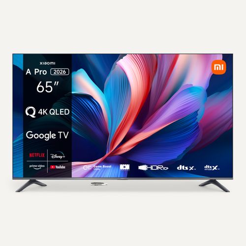 Téléviseur UHD 4K QLED 65'' XIAOMI 165 cm ELA5990EU Noir vue de face