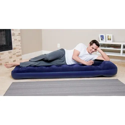 Matelas Gonflable 1 Place 183 x 76 cm Avec Pompe Intégrée