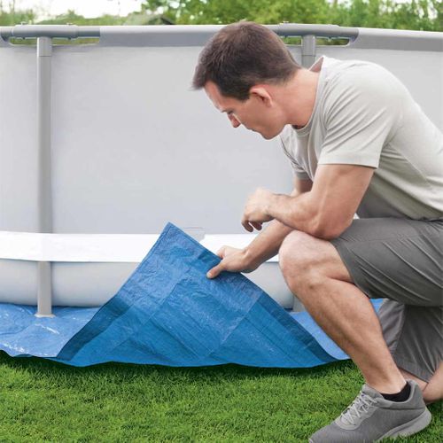Tapis De Sol 488 X 488 Cm Pour Piscine Hors Sol