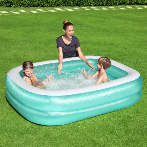 Piscine Gonflable   Bleu Rectangulaire 201x150x51 Cm