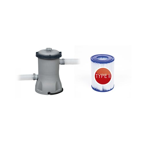 Piscine gonflable Autoportée Fast Set Aspect Rotin 3,96 x 0,84 m avec pompe filtration