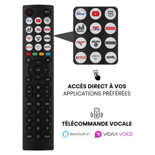 Téléviseur 4K QLED 55'' 139 cm HISENSE 55E77KQ PRO vue accessoires