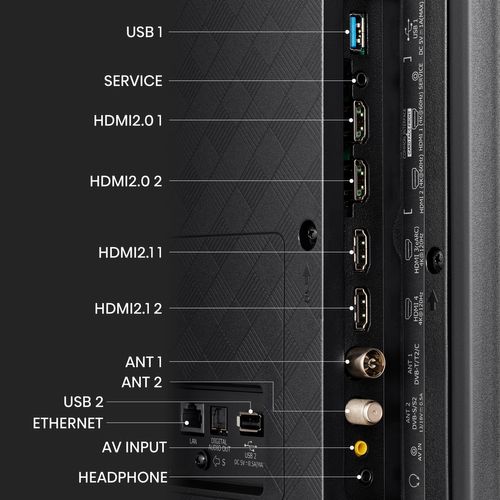 Téléviseur 4K QLED 55'' 139 cm HISENSE 55E77KQ PRO vue détaillée