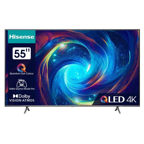Téléviseur 4K QLED 55'' 139 cm HISENSE 55E77KQ PRO vue de face