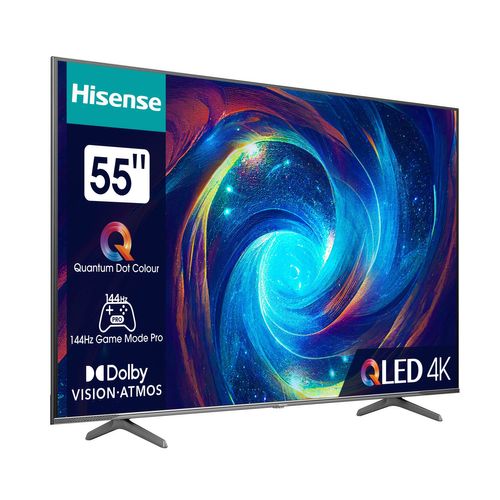 Téléviseur 4K QLED 55'' 139 cm HISENSE 55E77KQ PRO vue 3/4