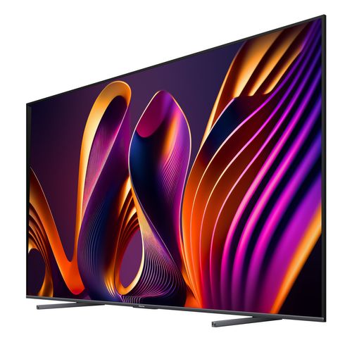 Téléviseur QLED 100'' 254 cm HISENSE 100E7NQ PRO vue de profil