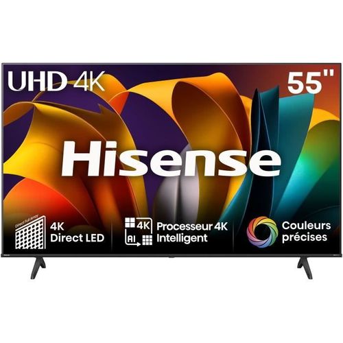 55a6n - TV LED 55" (139 cm) 4k Uhd - Dolby Vision - Smart TV - 3xhdmi - Bords Ultra Fins