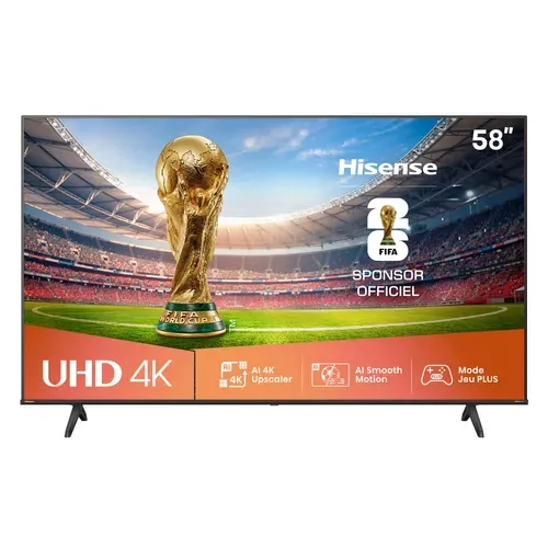Téléviseur 4K LED 58'' 146 cm HISENSE 58E61QT