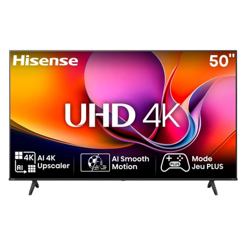 Téléviseur Uhd 4k 50'' 126cm Hisense 50a6q Noir
