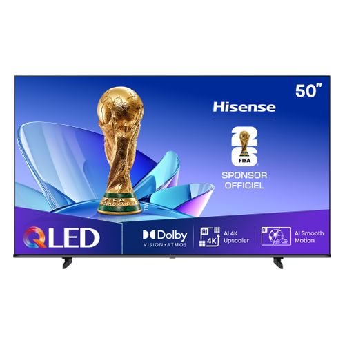 Téléviseur 4k QLED 50'' 126cm HISENSE 50E77Q Noir vue de face