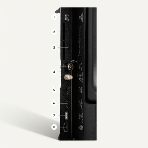 Téléviseur HD Ready 32'' 80cm HISENSE 32A4S vue de derrière