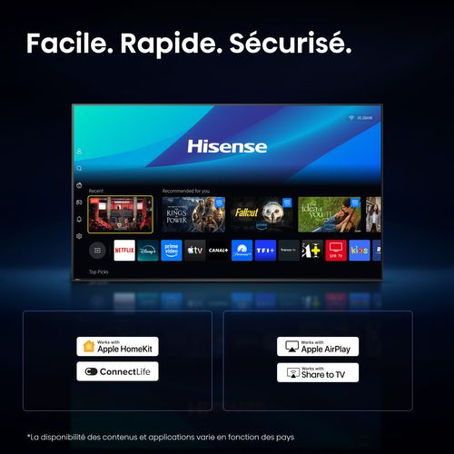 Téléviseur HD Ready 32'' 80cm HISENSE 32A4S