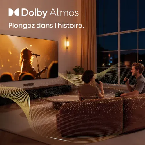 Téléviseur QLED 40'' 100 cm HISENSE 40A5S Smart TV - QLED - Noir vue d'ambiance 1