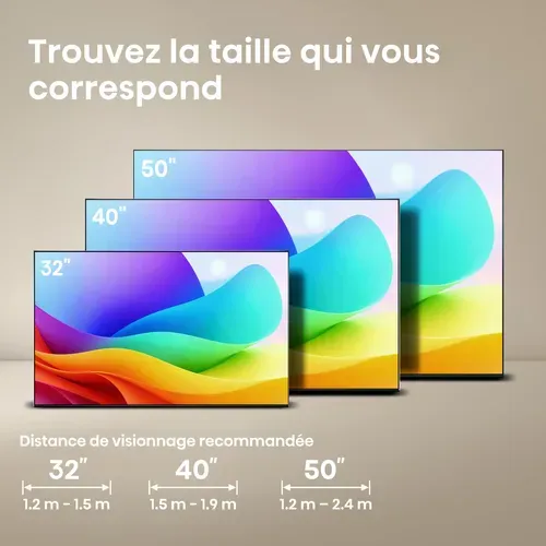 Téléviseur QLED 40'' 100 cm HISENSE 40A5S Smart TV - QLED - Noir vue de derrière