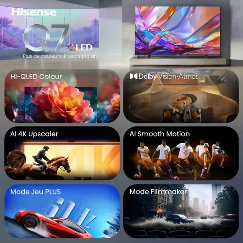 Téléviseur 4K QLED 58'' 146 cm HISENSE 58Q7S