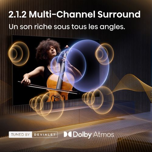 Téléviseur MiniLED 55'' 139 cm HISENSE 55U7S PRO