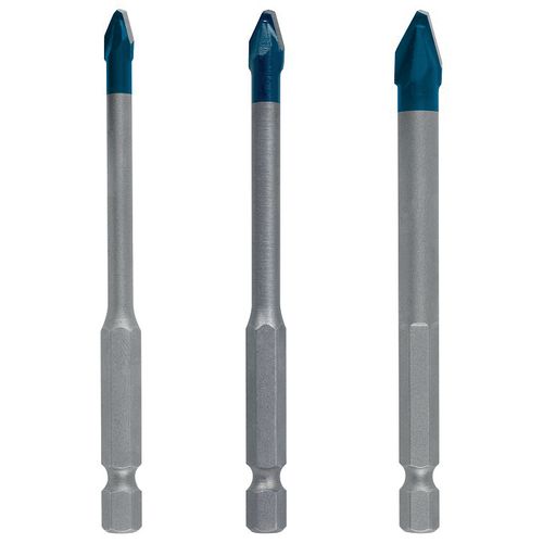 Set De 3 Forets Hardceramic Hex-9 - Bosch Expert - 2608900595