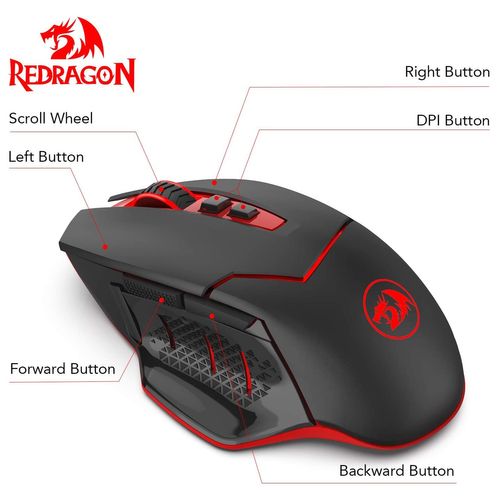 Souris Gamer Mirage (m690) Sans Fil / Wireless 7 Boutons, 4800 Dpi, Optique, Recepteur Usb