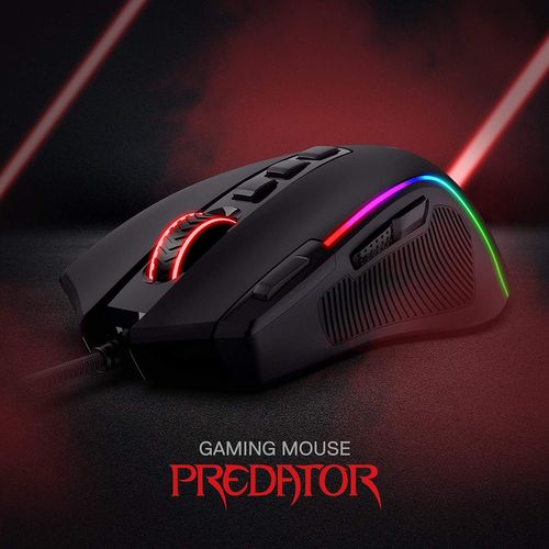 Souris Gamer M612 Predator Rgb Filaire 8000 Dpi 11 Boutons Programmables Et 5 Modes Rétroéclairés