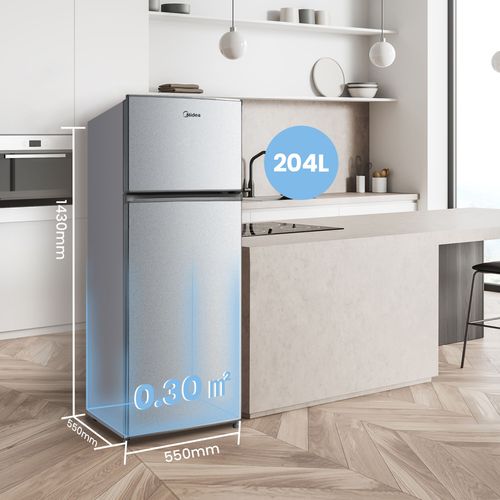 Réfrigérateur 2 portes MIDEA MDRT294FGE50 204L Gris vue d'ambiance 1