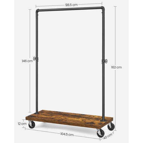 Portant à Vêtements, Charge De La Barre Du Haut 90 Kg, Porte-vêtements Mobile