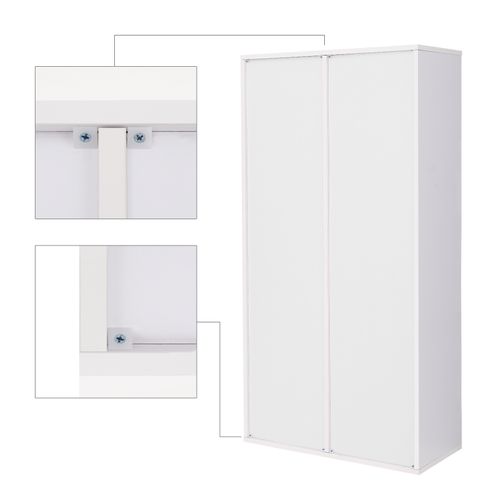 Bibliothèque à 8 Compartiments, étagère, Meuble De Rangement Blanc