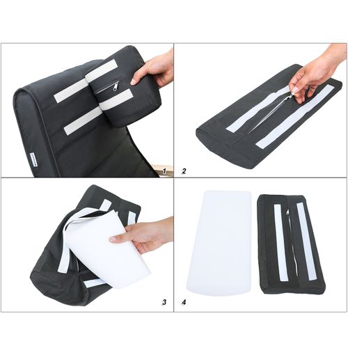 Fauteuil à Bascule En Bois De Bouleau, Capacité De Charge 150 Kg, Gris Foncé