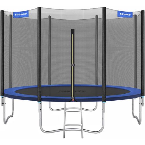 Trampoline Extérieur, Diamètre 305 Cm, Noir Et Bleu