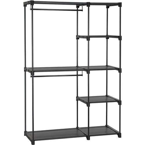 Armoire De Rangement, Organisateur, Pour Vestiaire, Chambre, 112 X 43 X 165 Cm, Noir Ryg24bk