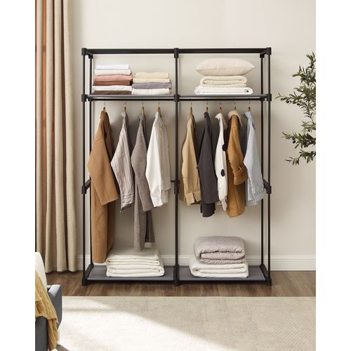 Penderie Portable Avec Barre De Suspension, , 140 X 43 X 174 Cm, Gris Ryg02gy