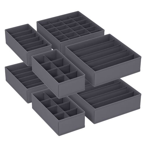 Lot De 8 Boîtes De Rangement En Tissu Organiseur De Sous-vêtements Pliables