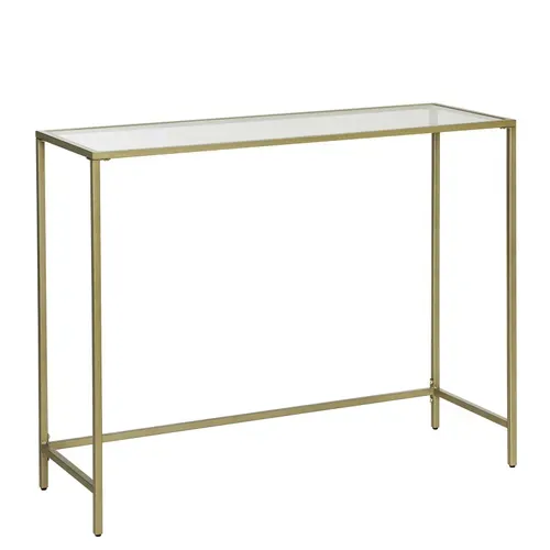 Table Console, Table D’entrée, Bout De Canapé, Pieds Réglables, Doré