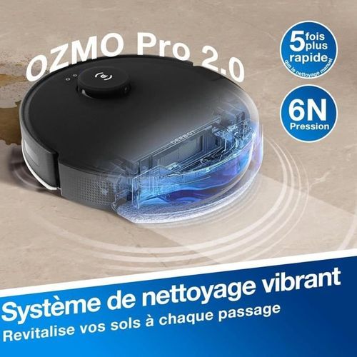 Aspirateur Robot Deebot N20 Pro Plus, Robot Aspirateur Laveur 8000pa Avec Vidange Automatique Pouss