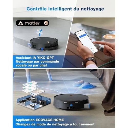 Deebot X9 Pro Omni Robot Aspirateur Laveur - 16600pa - Ultra-fin - Technologie Blast -Auto-nettoyage