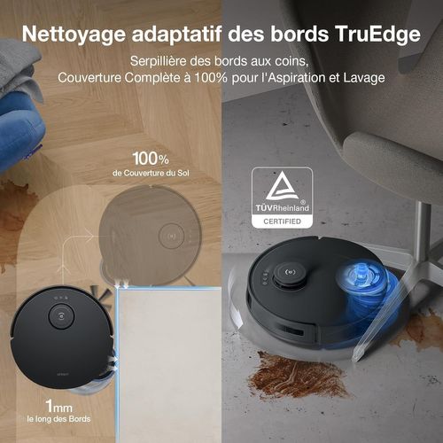 Deebot T30s Pro Gen2 - Aspirateur Robot Laveur Avec Station - 13500 Pa - Brosse Zerotangle - Nettoy