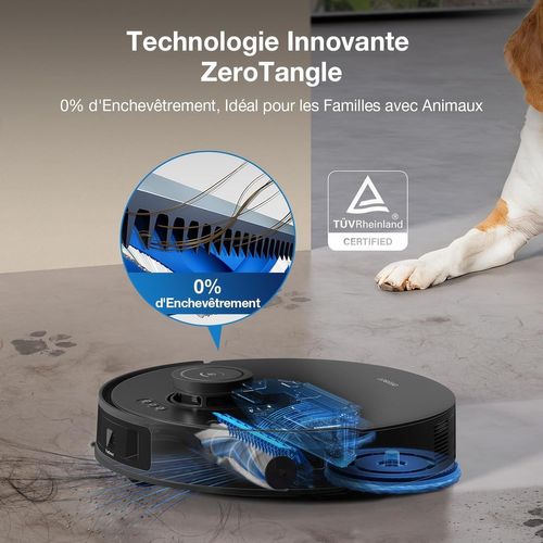 Deebot T30s Pro Gen2 - Aspirateur Robot Laveur Avec Station - 13500 Pa - Brosse Zerotangle - Nettoy