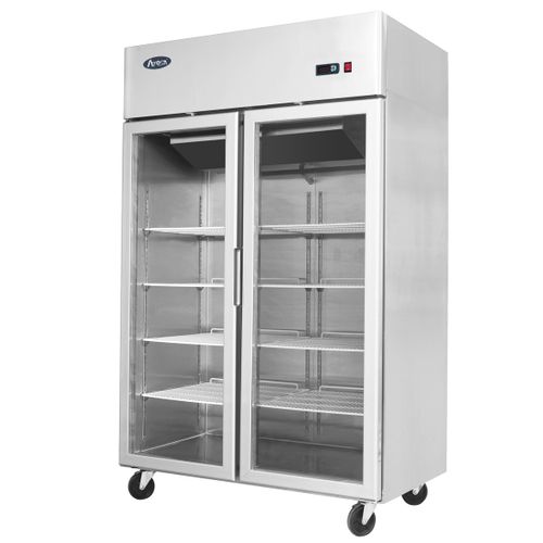 Frigo Professionnel Vitré Tropicalisé 2 Portes 1300 Litres -