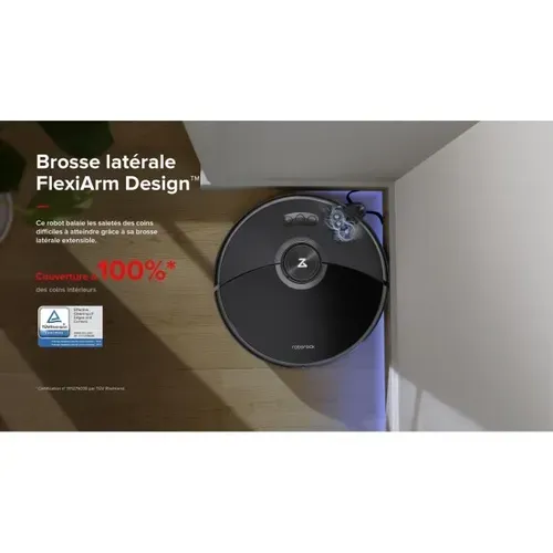 S8 Maxv Ultra Aspirateur Robot Laveur Avec Station Rockdock Ultra 8-en-1 - 10000pa - Brosse Latérale