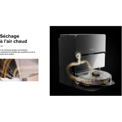 S8 Maxv Ultra Aspirateur Robot Laveur Avec Station Rockdock Ultra 8-en-1 - 10000pa - Brosse Latérale