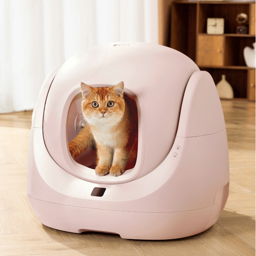 70l Litiere Chat Autonettoyante, Bac à Litter Automatic Amélioré, Anti-fuites/pincement/odeur