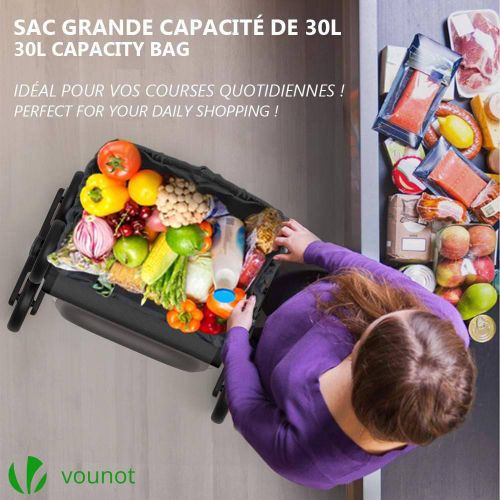 Chariot De Courses Pliable Monte Escalier Noir