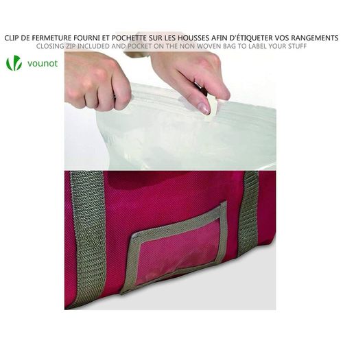 Lot De 9 Housse De Rangement Sous Vide Grande Capacité XXL