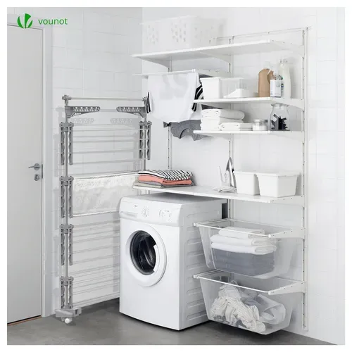 Sechoir A Linge Etendoir Ailes Pliables 4 Niveaux Avec Maille