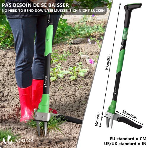 Desherbeur Manuel Extracteur De Mauvaises Herbes Longue Manche 100 Cm