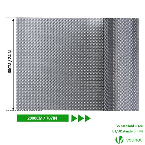 Isolant Thermique à Bulle Double Couche Aluminium Radiateur Reflecteur 0.6x20m