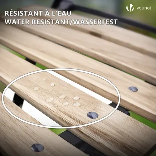 Ensemble Bistro Extérieur 1 Table 2 Chaises Bois