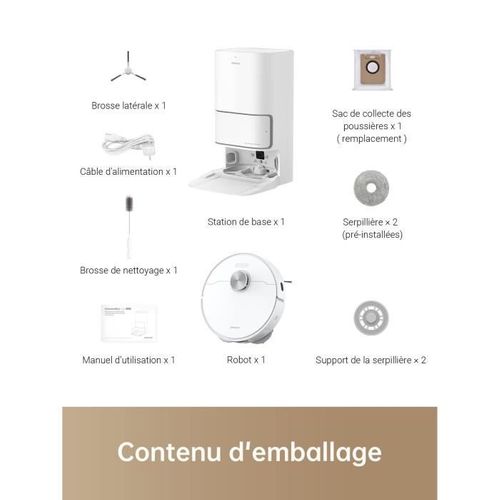 Aspirateur Robot Laveur L10 Ultra - 5300 Pa - Blanc