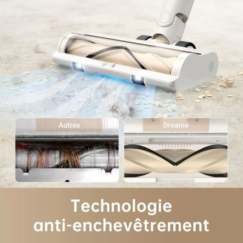 R10 - Aspirateur Balai Sans Fil - Puissance 120aw, Autonomie 60 Min - Filtration Avancée - Brosse M