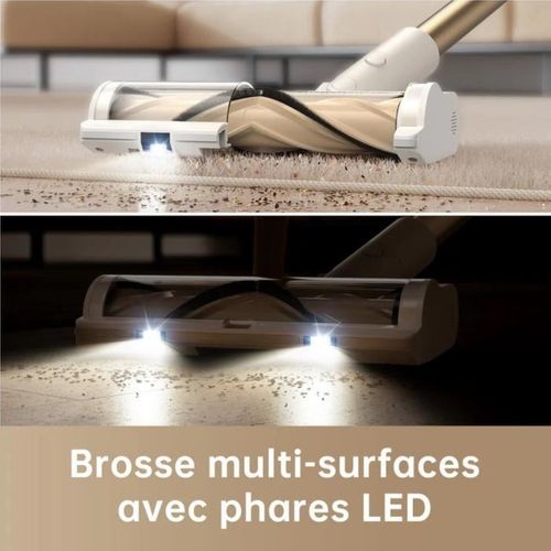 R10 - Aspirateur Balai Sans Fil - Puissance 120aw, Autonomie 60 Min - Filtration Avancée - Brosse M