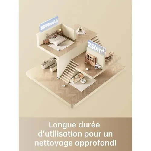 Aspirateur Robot Laveur Dreame D9 Max White